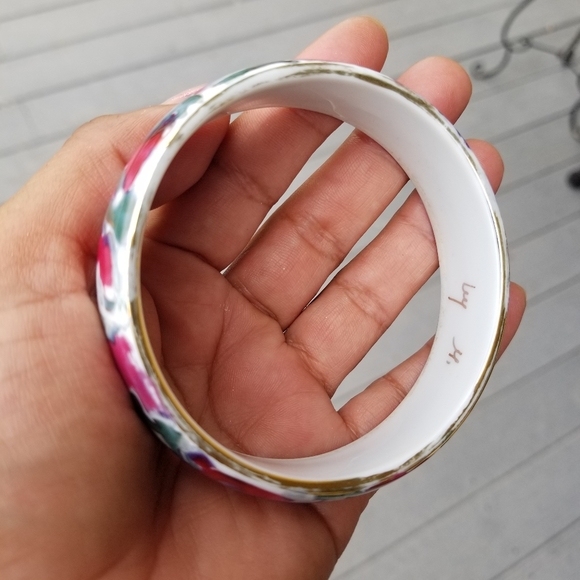 Vintage boho flower  bracelet cloisonne millie savage - Picture 13 of 16